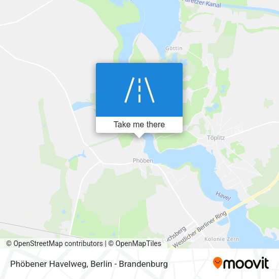 Phöbener Havelweg map
