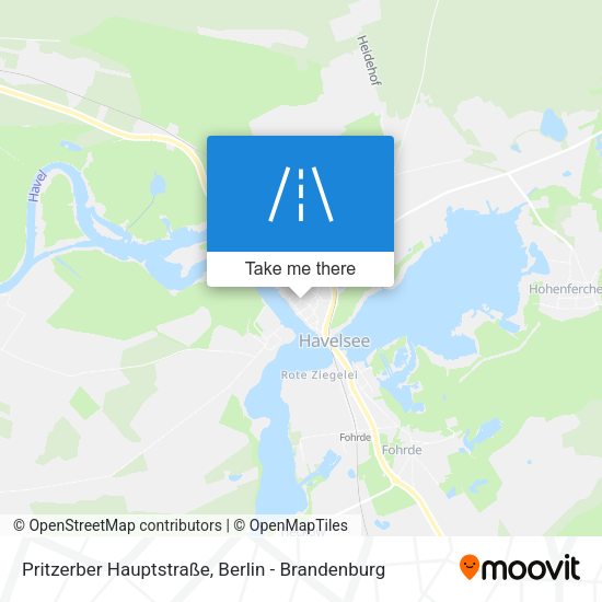 Pritzerber Hauptstraße map
