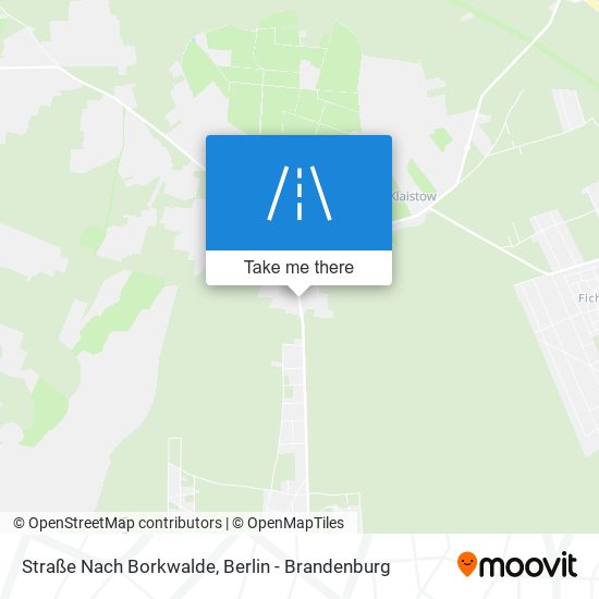 Straße Nach Borkwalde map