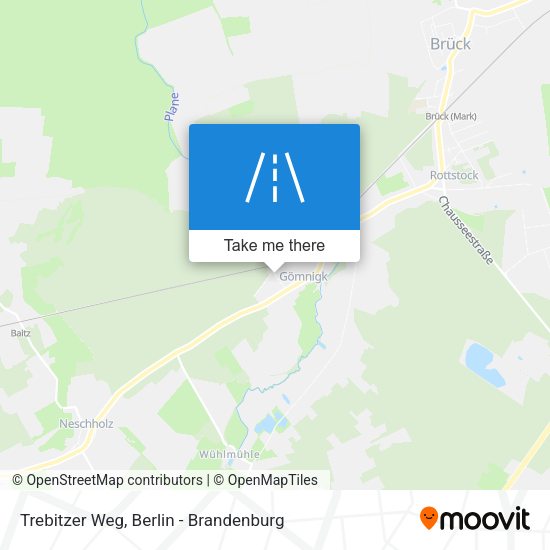 Trebitzer Weg map
