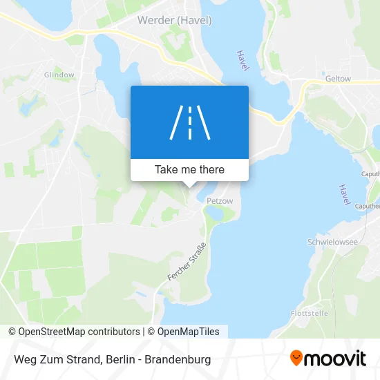 Карта Weg Zum Strand