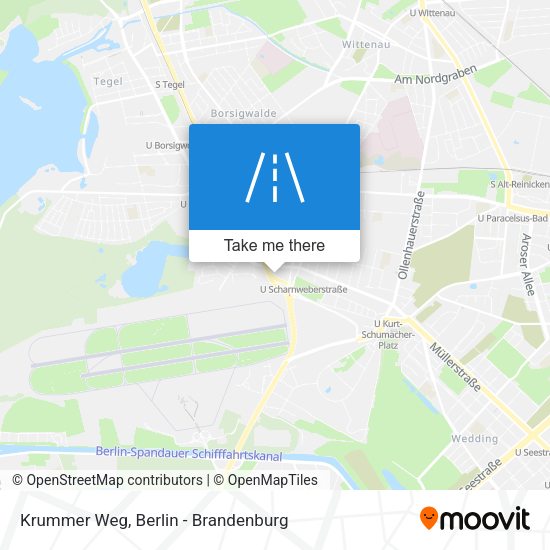 Krummer Weg map