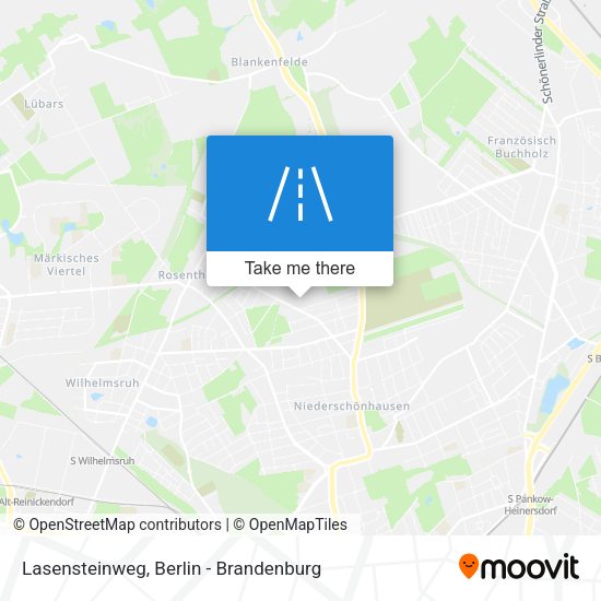 Lasensteinweg map