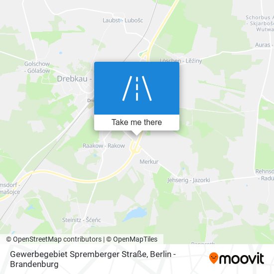 Gewerbegebiet Spremberger Straße map