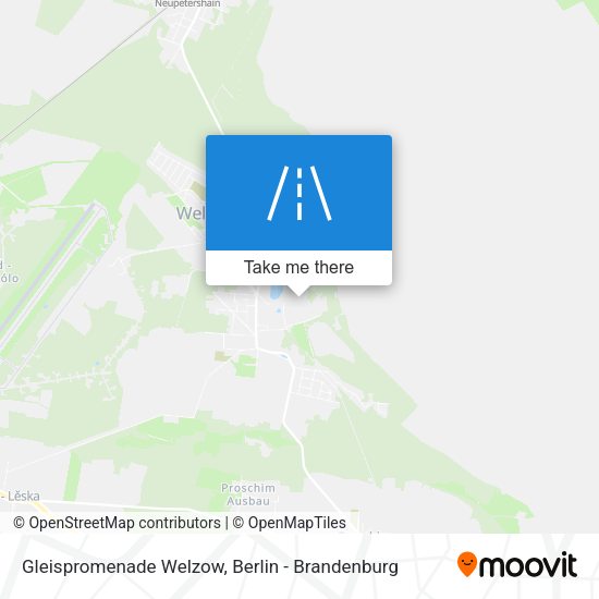 Gleispromenade Welzow map