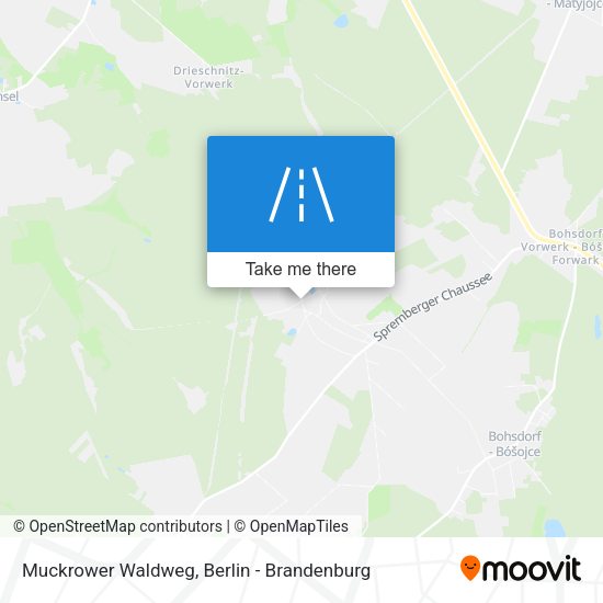 Muckrower Waldweg map