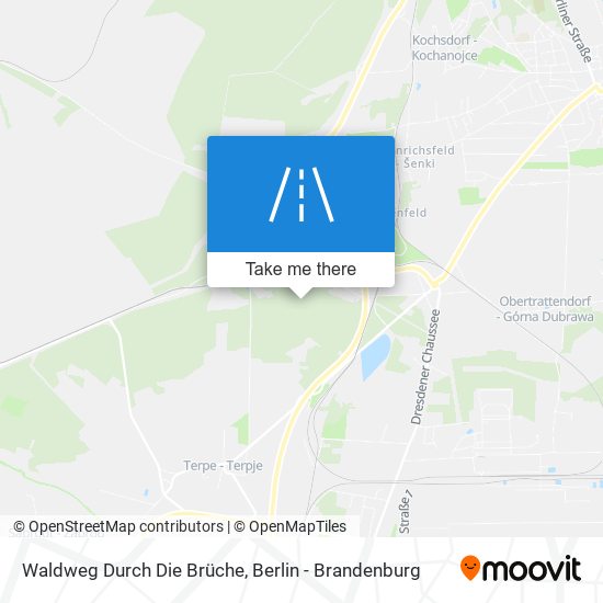 Waldweg Durch Die Brüche map