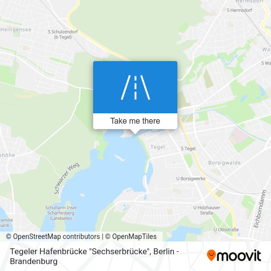 Tegeler Hafenbrücke "Sechserbrücke" map