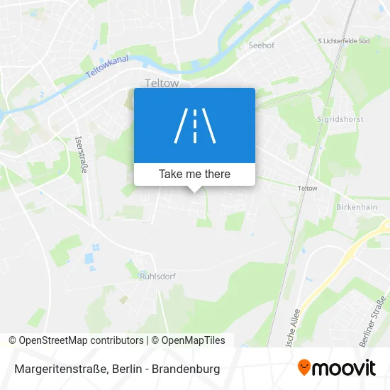 Карта Margeritenstraße