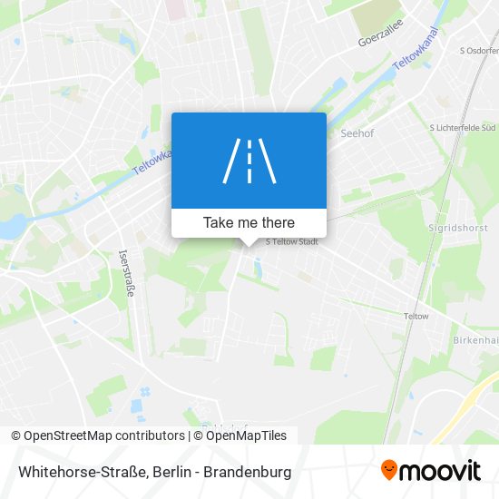 Whitehorse-Straße map