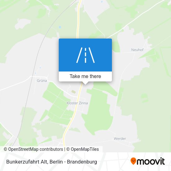 Bunkerzufahrt Alt map