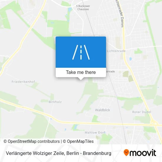 Карта Verlängerte Wolziger Zeile
