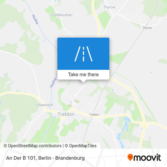 An Der B 101 map