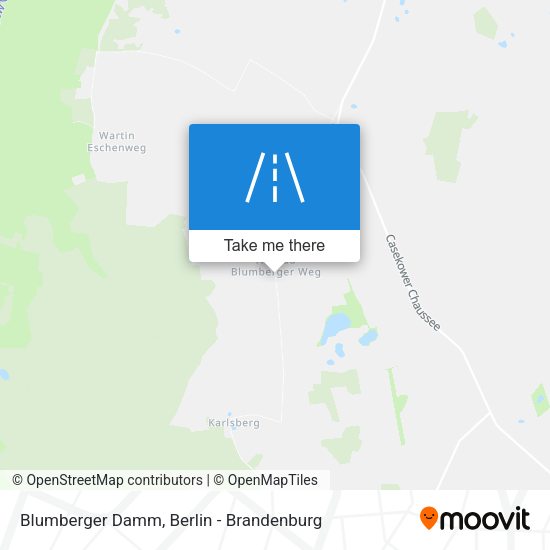 Blumberger Damm map
