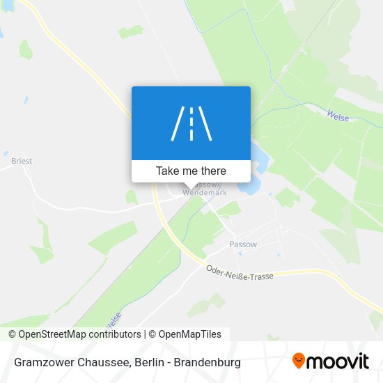 Gramzower Chaussee map