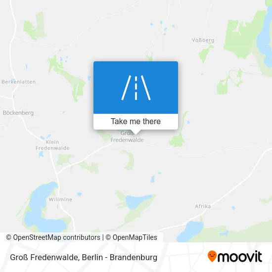 Карта Groß Fredenwalde