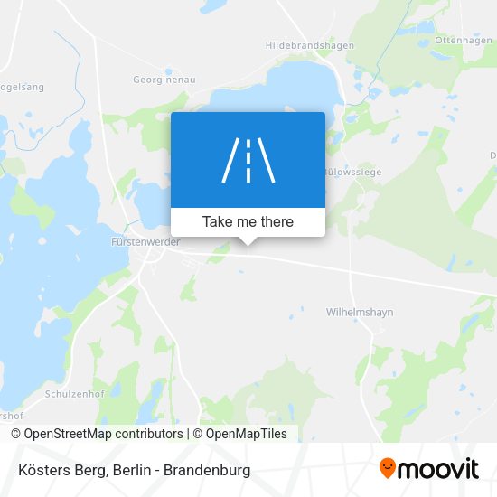 Kösters Berg map