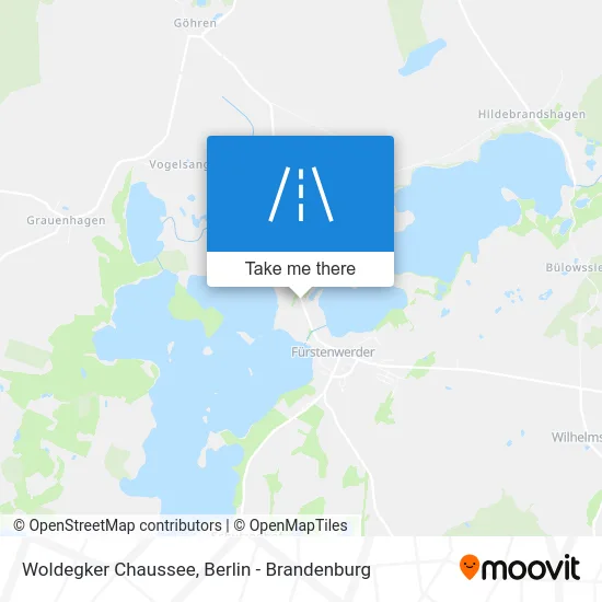 Woldegker Chaussee map