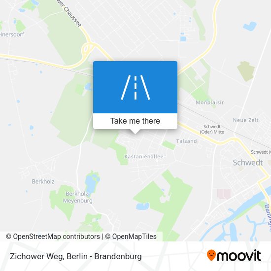 Zichower Weg map