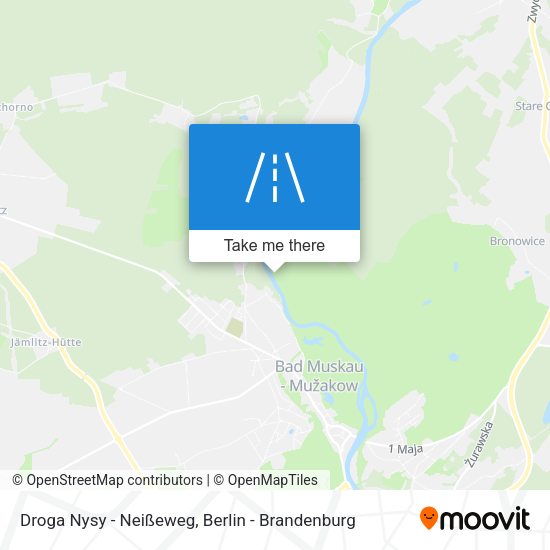 Droga Nysy - Neißeweg map