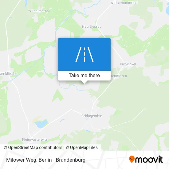 Milower Weg map