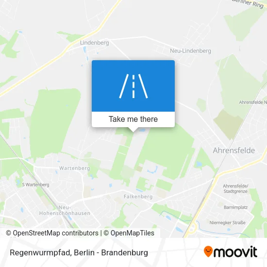 Карта Regenwurmpfad