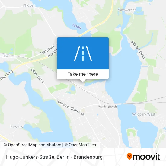 Карта Hugo-Junkers-Straße