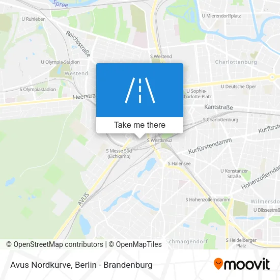 Карта Avus Nordkurve