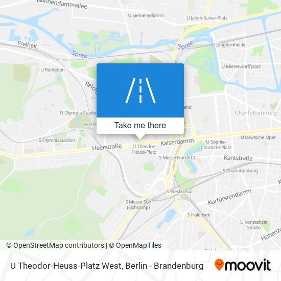 U Theodor-Heuss-Platz West map