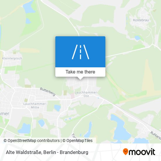 Alte Waldstraße map