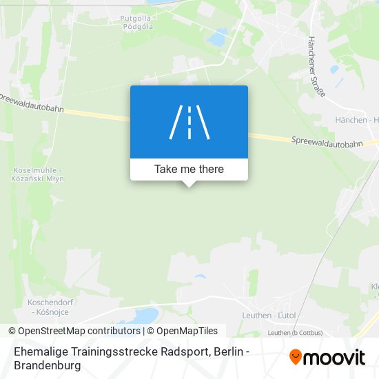 Ehemalige Trainingsstrecke Radsport map