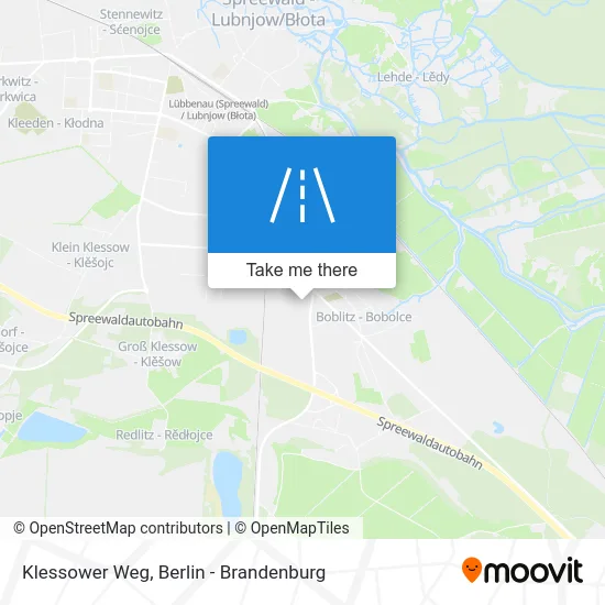 Klessower Weg map