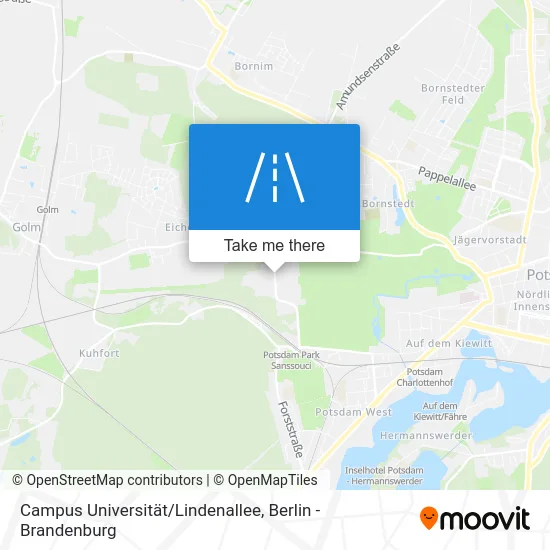 Карта Campus Universität/Lindenallee