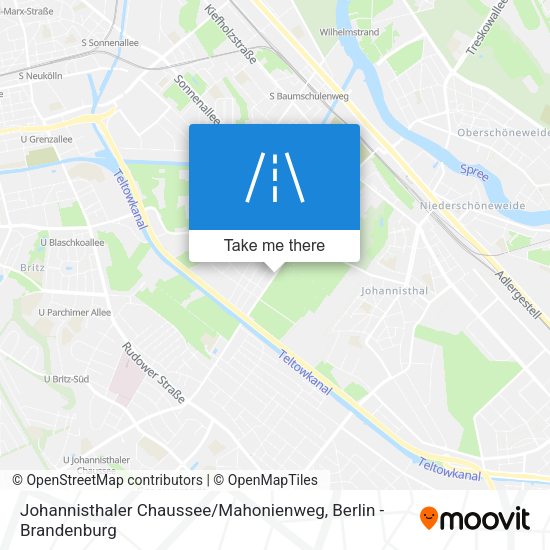 Johannisthaler Chaussee / Mahonienweg map