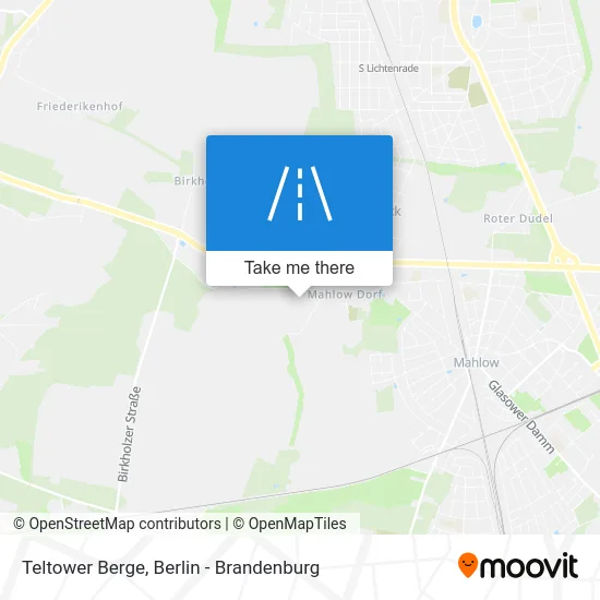 Teltower Berge map