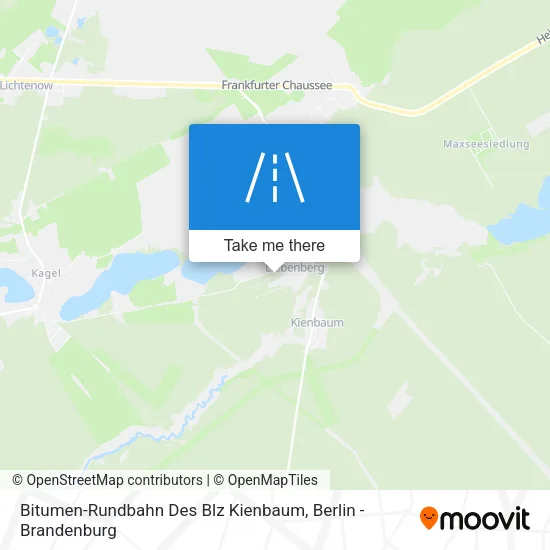 Карта Bitumen-Rundbahn Des Blz Kienbaum