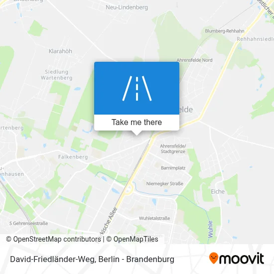 David-Friedländer-Weg map