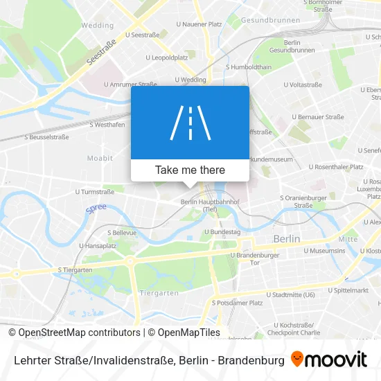 Карта Lehrter Straße/Invalidenstraße