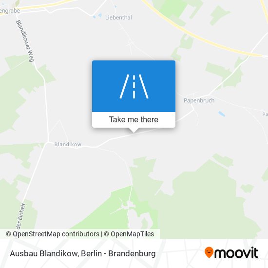 Ausbau Blandikow map