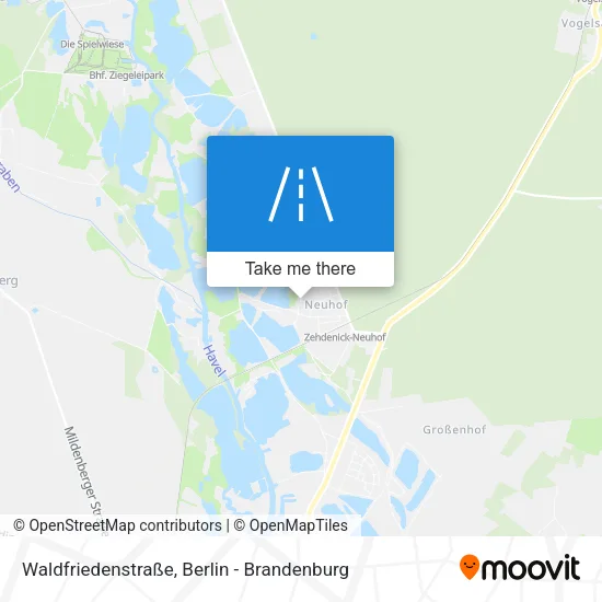 Карта Waldfriedenstraße