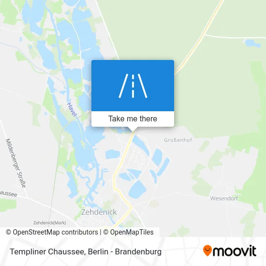 Templiner Chaussee map