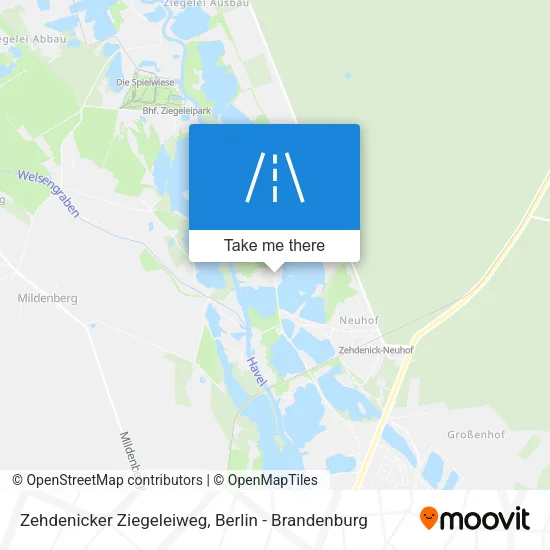 Карта Zehdenicker Ziegeleiweg