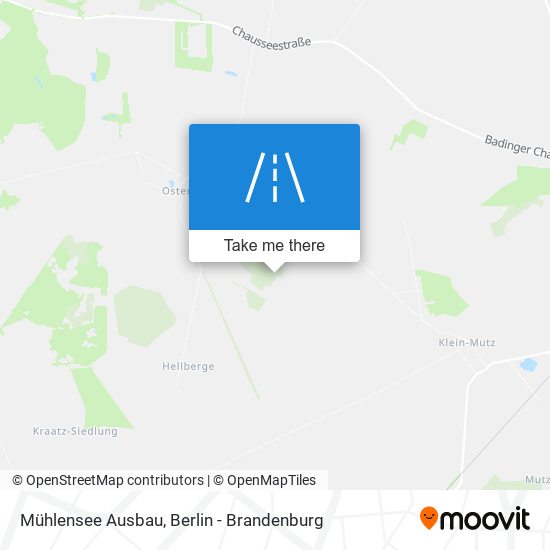 Mühlensee Ausbau map