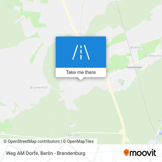 Weg AM Dorfe map