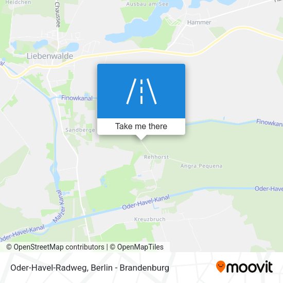 Oder-Havel-Radweg map