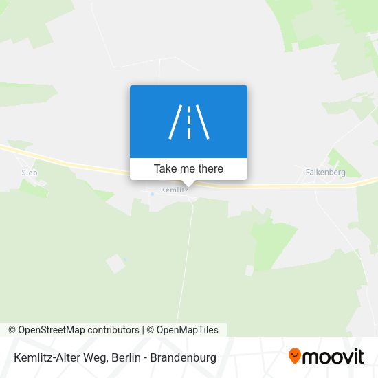 Kemlitz-Alter Weg map