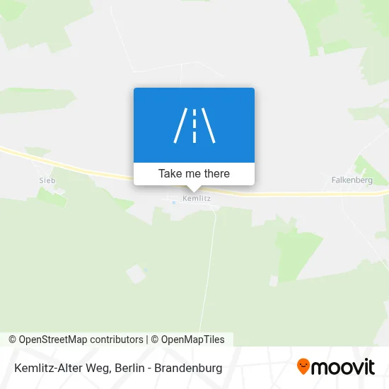 Kemlitz-Alter Weg map
