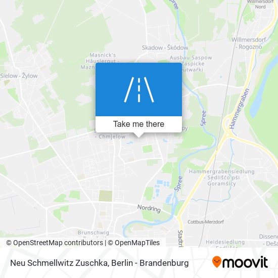 Neu Schmellwitz Zuschka map