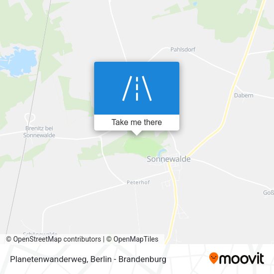 Planetenwanderweg map