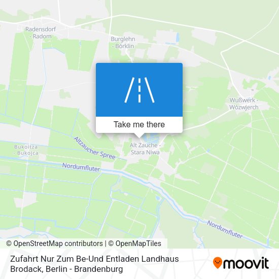 Zufahrt Nur Zum Be-Und Entladen Landhaus Brodack map